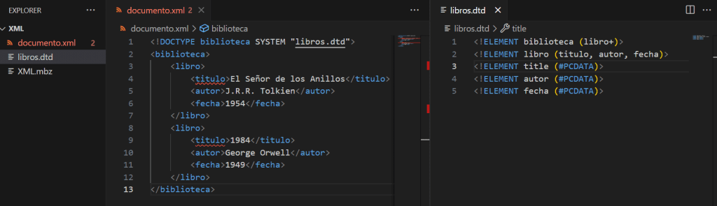 DTD VS Code